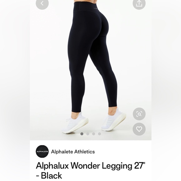 Alphalete Pants - NWT Alphalete Alphalux Leggings 27” Black